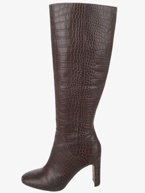 Louise et Cie Brown Snake Print Heeled Boot Size 7